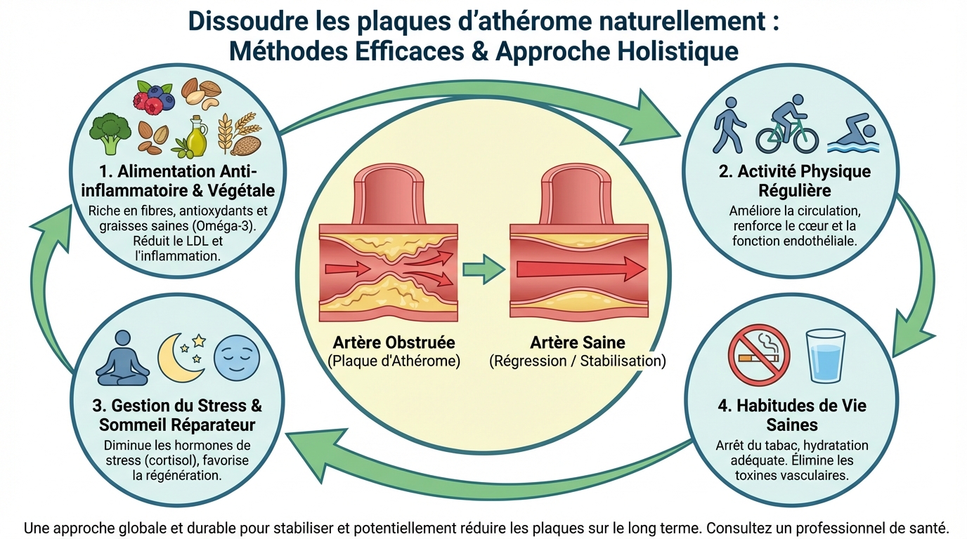 Dissoudre les plaques d'athérome naturellement : méthodes efficaces 1 Méthodes naturelles pour dissoudre les plaques d'athérome