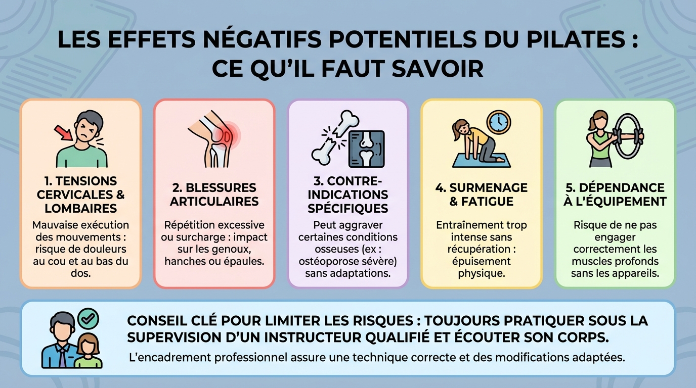 Les effets négatifs du Pilates