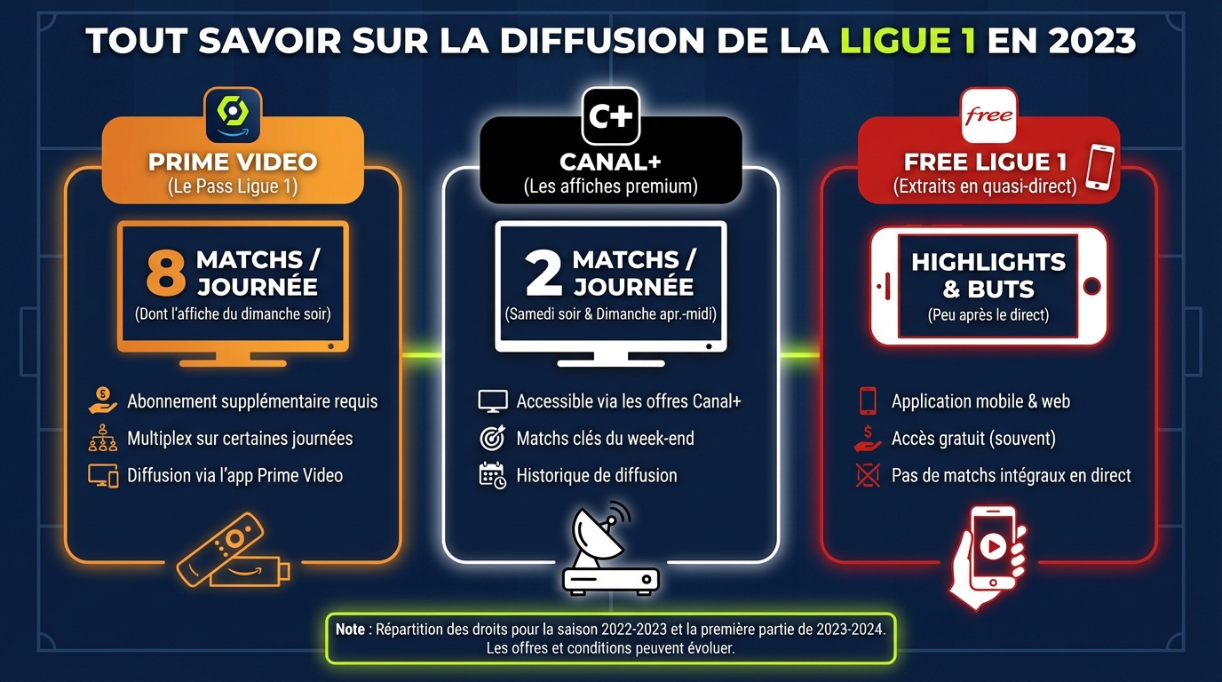 Options de streaming pour suivre la Ligue 1
