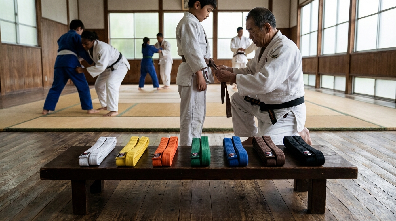 Tout savoir sur l'ordre des ceintures de judo