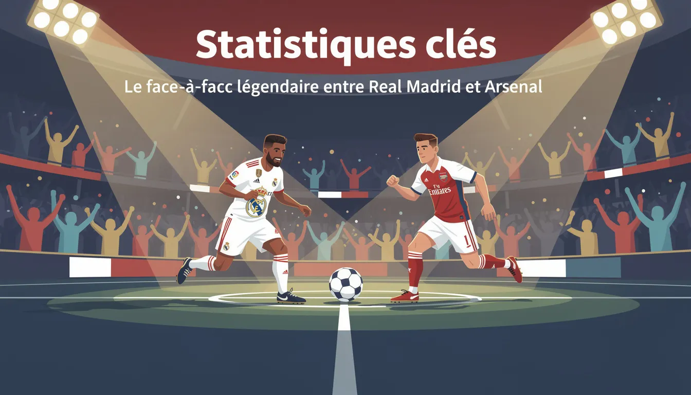 Le face-à-face légendaire entre real madrid et arsenal 1 Statistiques clés