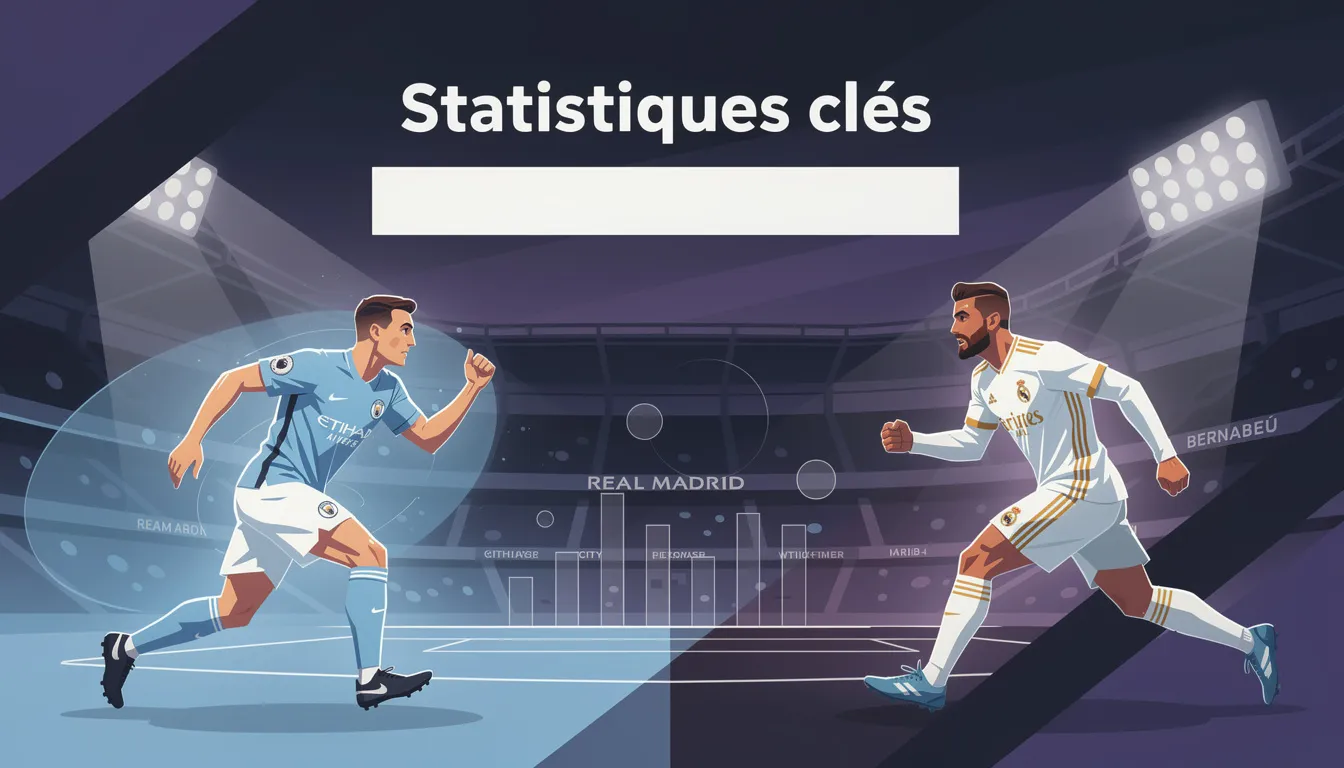 Manchester city et real madrid : un affrontement légendaire 1 Statistiques clés