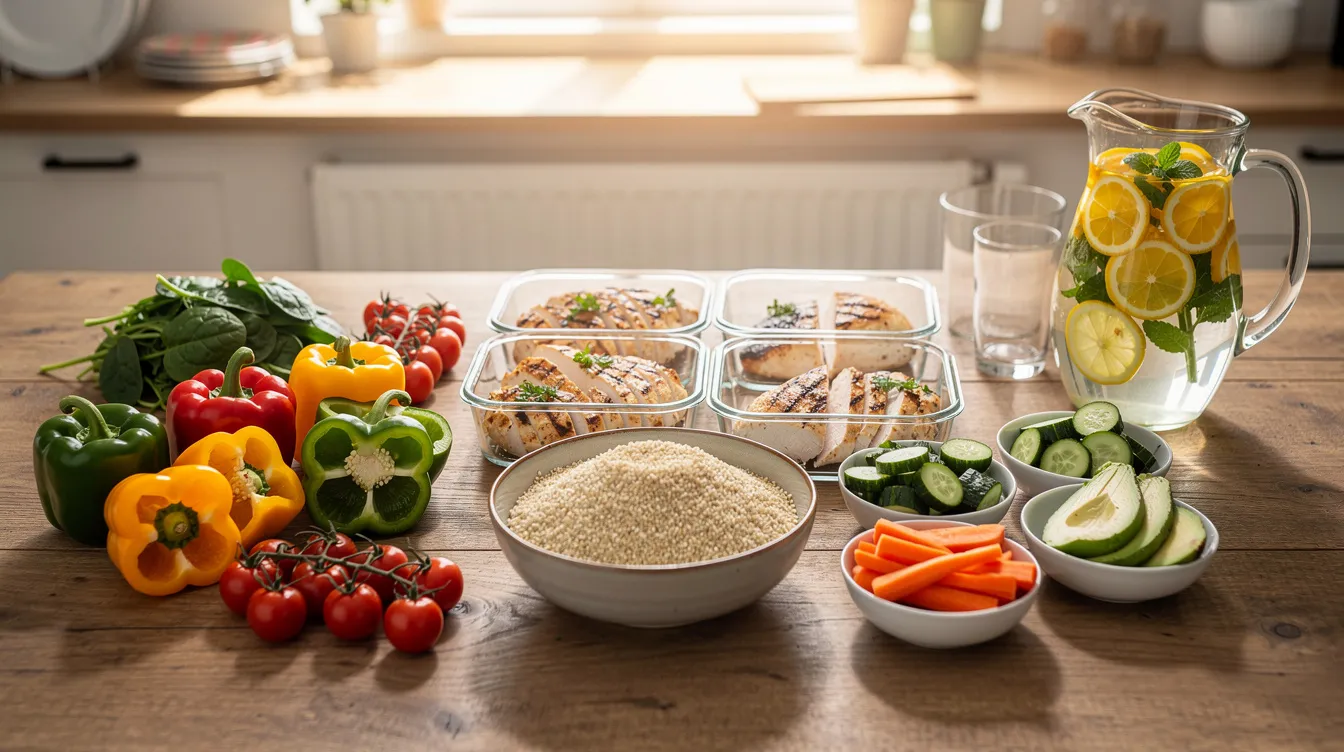 Exemple de menu pour une semaine