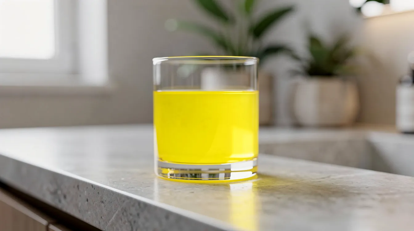 Pourquoi votre urine est jaune fluo ? causes et solutions